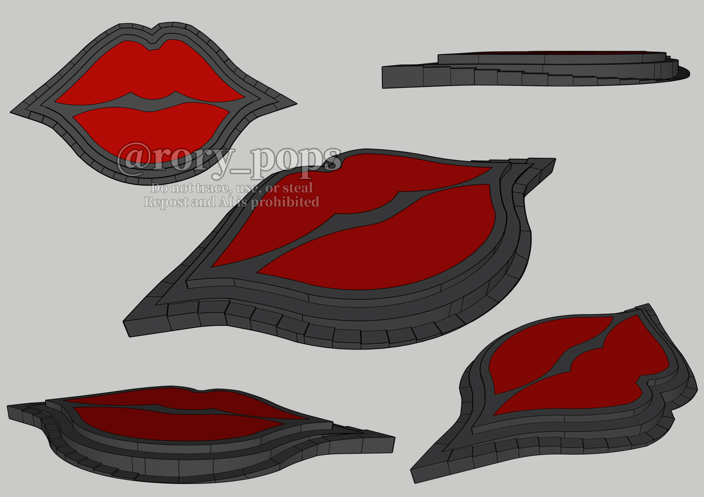 Lips Stage - 3D Model in SketchUp