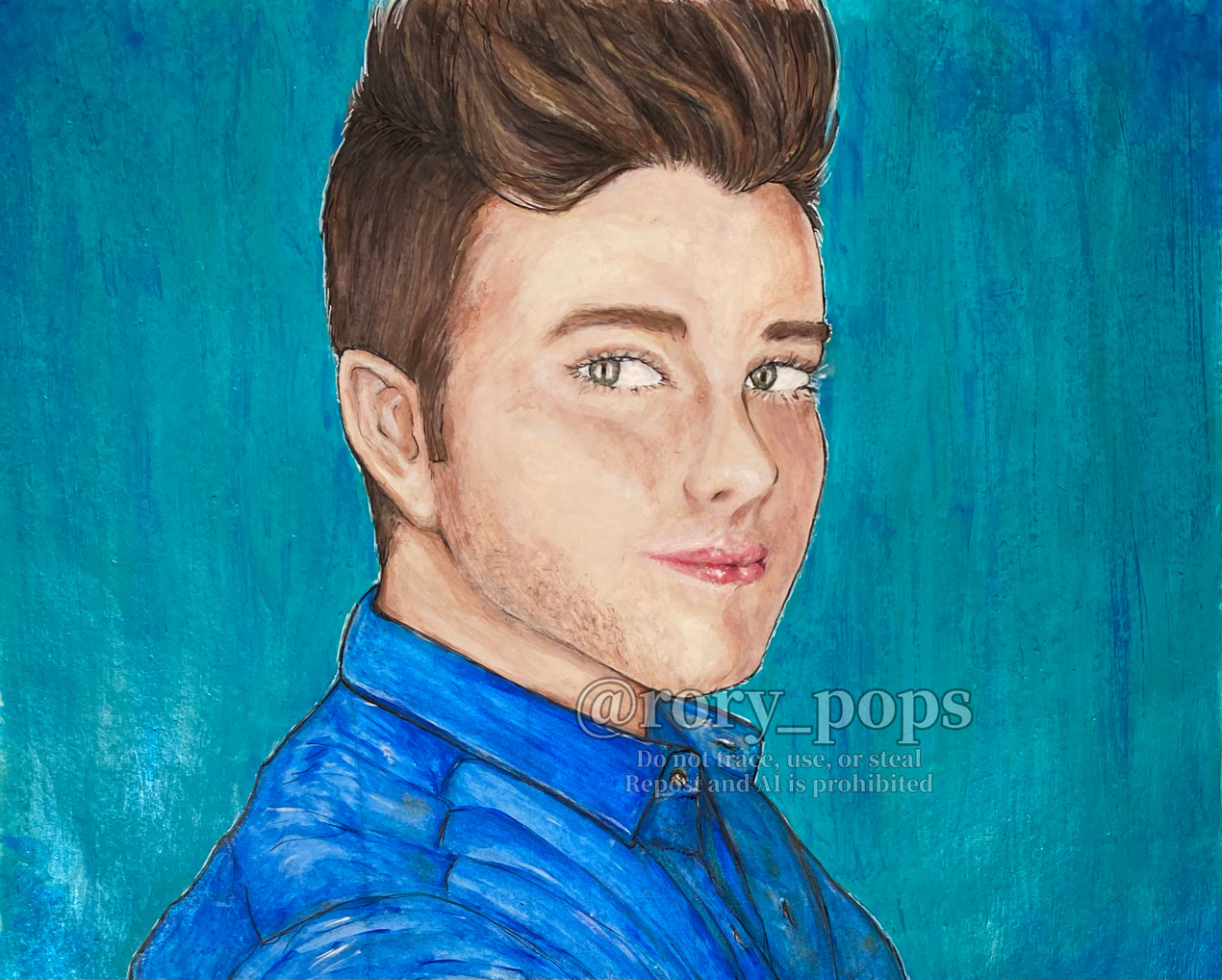 Chris Colfer - Acrylic